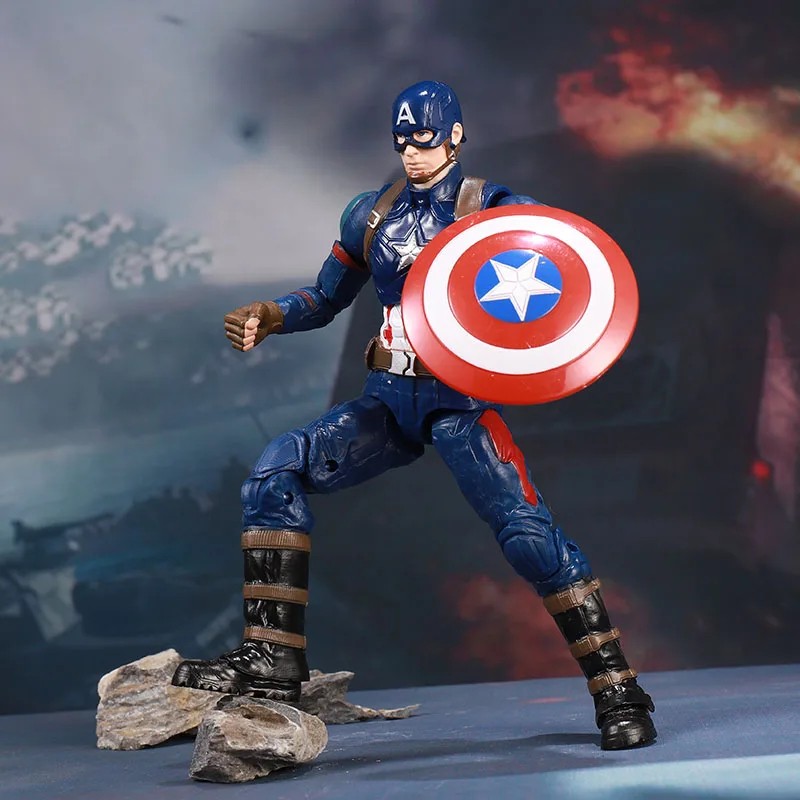18cm Captain America Avengers Anime Character Toy Model