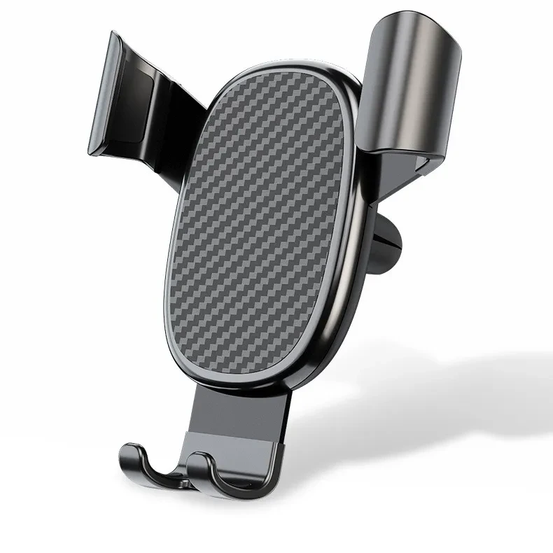 Vehicle gravity automatic clamping bracket