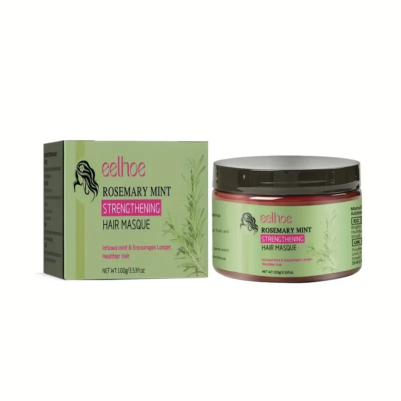 Rosemary Hair Mask Deeply Smooths Dry, Frizzy And Fluffy Hair Care 100ml