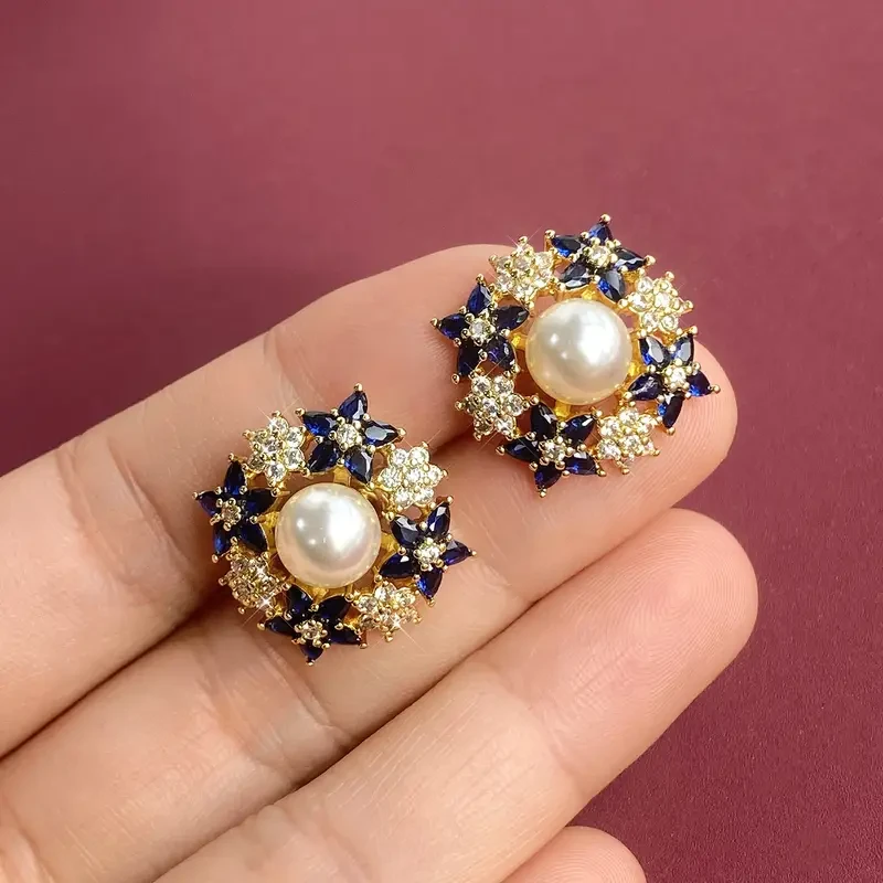 One Necklace Pendant + One Pair of Earrings Women's Wedding Jewelry Set