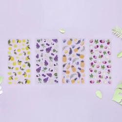 Cute diy fruit bronzing sticker