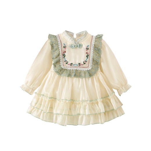 New Girls Retro Princess Long Sleeve Dress