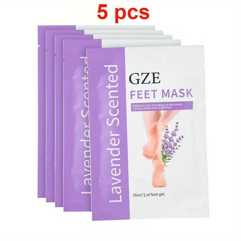5pcs GZE Foot Mask for Dry, Rough Feet