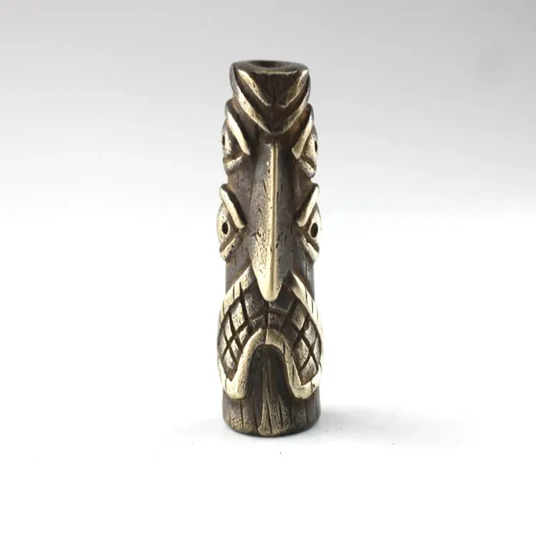 Cartoon Brass Four Eyed Bird DIY Ornament Pendant