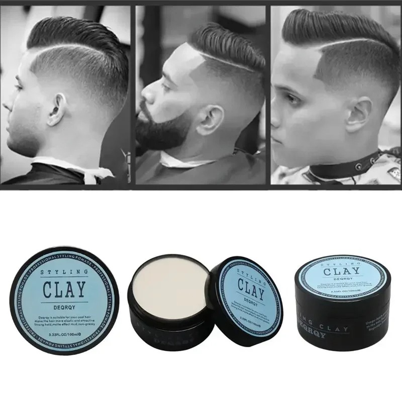 Fashion Matte Finished Hair Styling Clay High Strong Hold, Low Shine Wax for Men, Daily Use