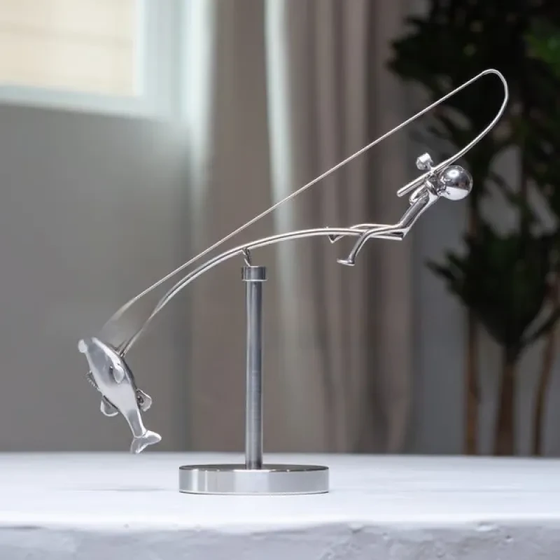 🎣The Fisherman Balancing Sculpture