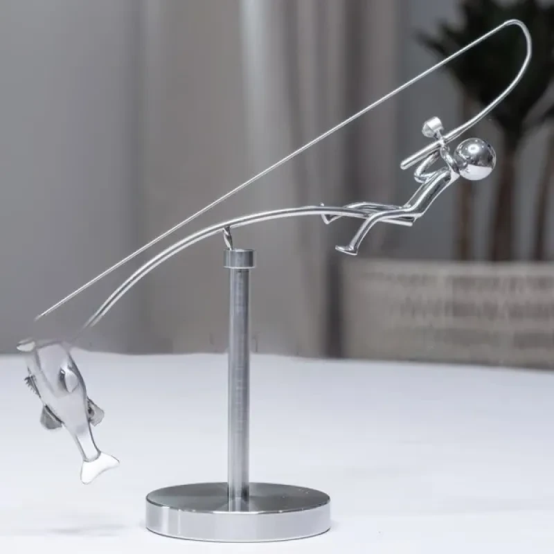 🎣The Fisherman Balancing Sculpture