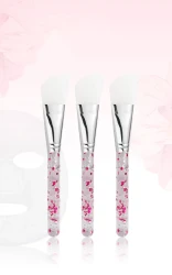Single silicone mask brush with silicone brush soft tip