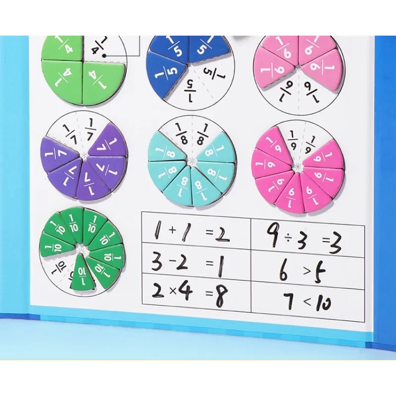 🎁Montessori Magnetic Book Fraction Puzzle For Children