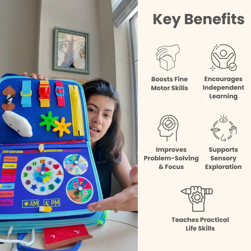 Toddla Montessori Busy Board