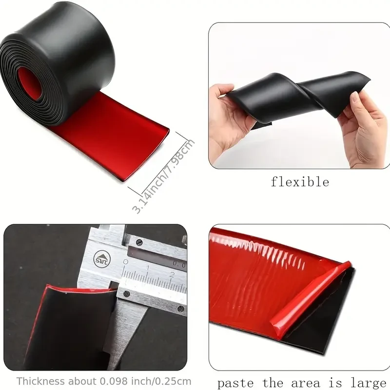 Universal Rubber Anti-Scratch Side Skirts Edge Guards