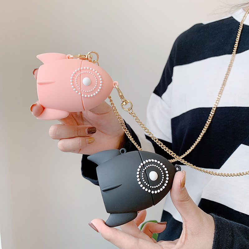 Compatible with Apple, Pink rocket airpods2 protective cover