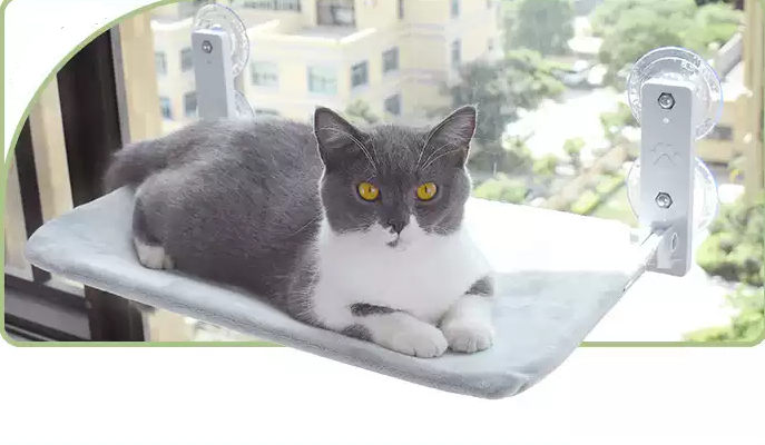 Foldable Cat Window Hammock with Strong Suction Cups