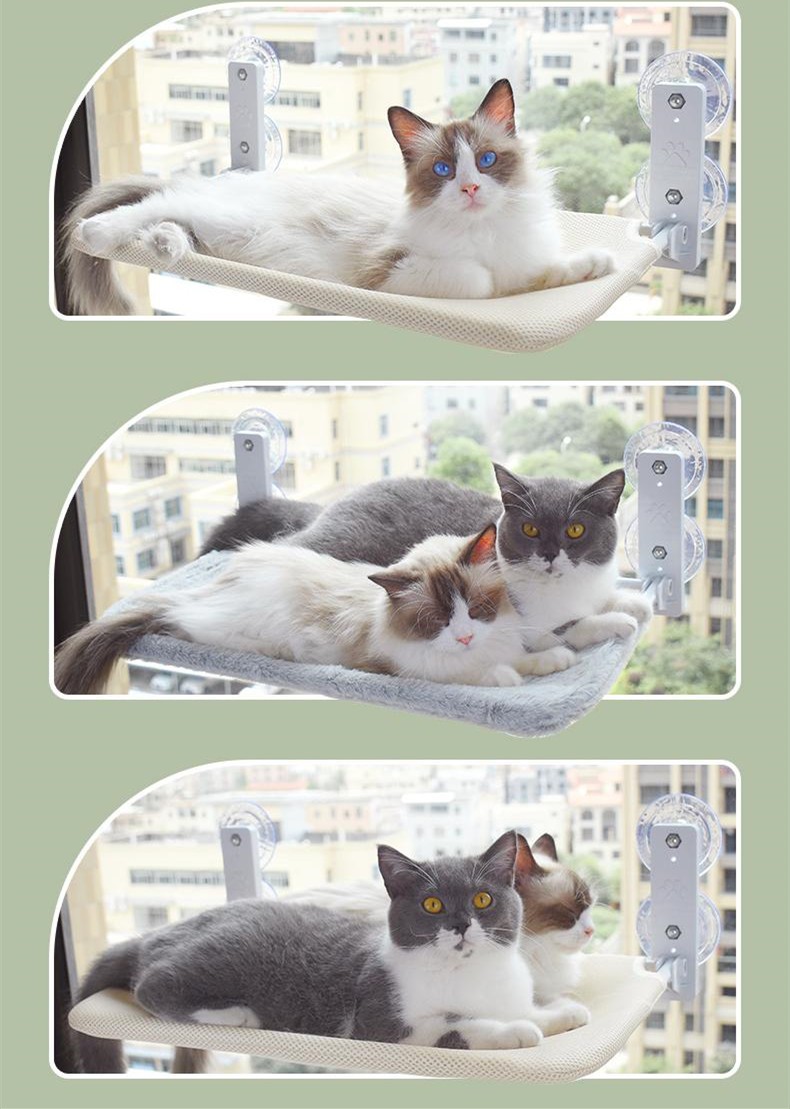 Foldable Cat Window Hammock with Strong Suction Cups