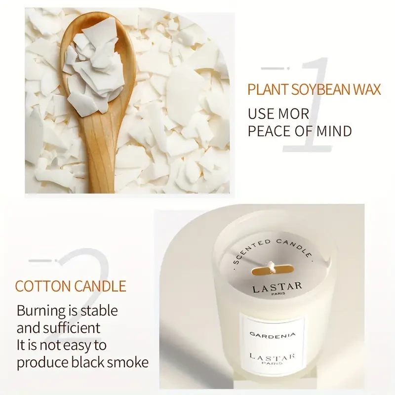 Gardenia Scented Soy Wax Candle