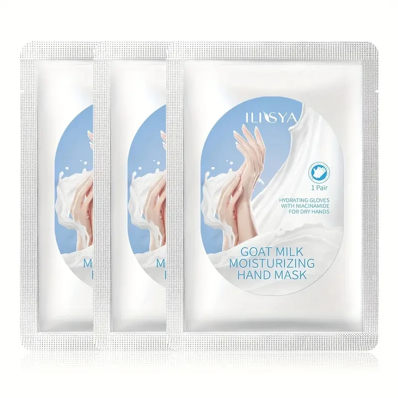 3 pairs, ILISYA goat milk moisturizing hand film