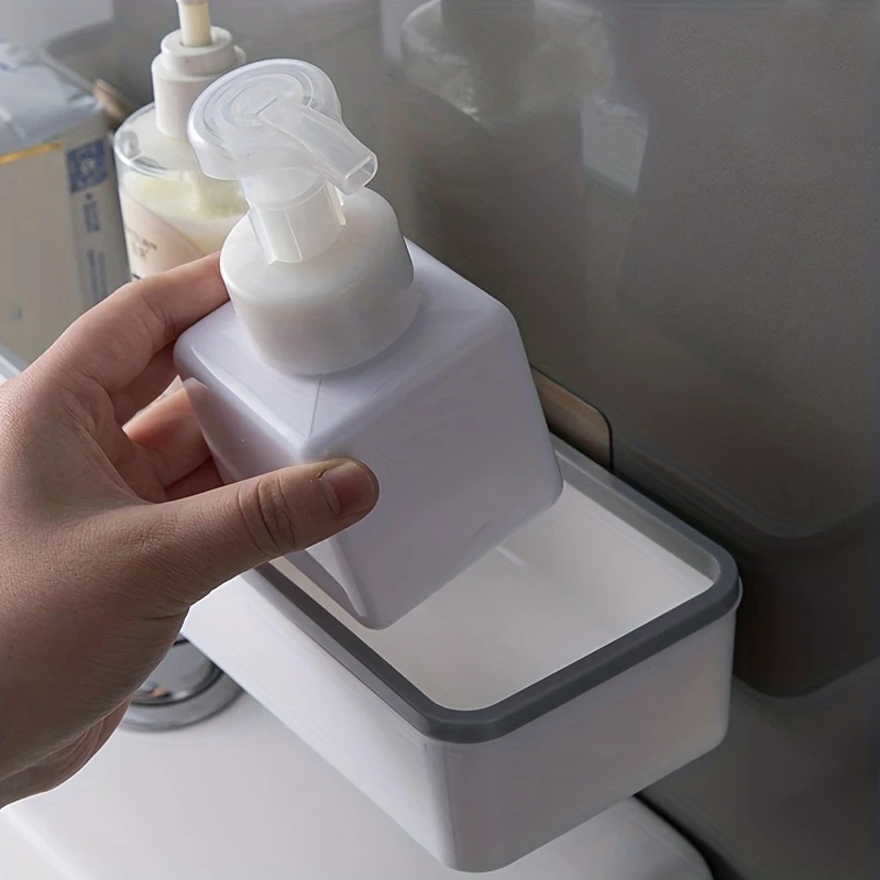 LDQ Sleek White Wall-Mounted Toilet Caddy