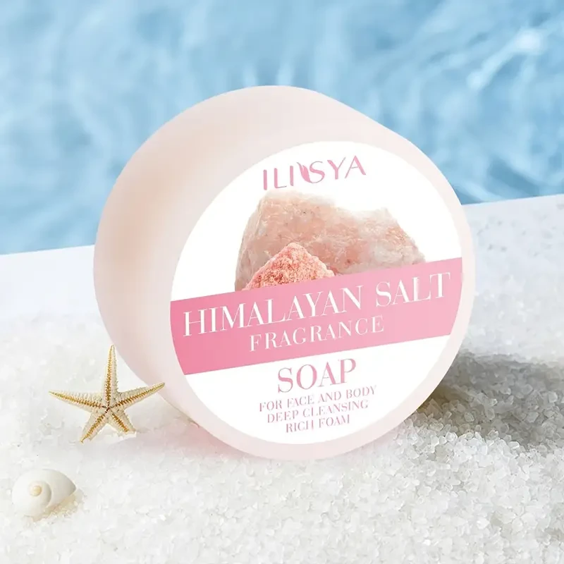 Himalayan Salt Fragrance Soap for Face and Body Deep Cleansing Rich Foam