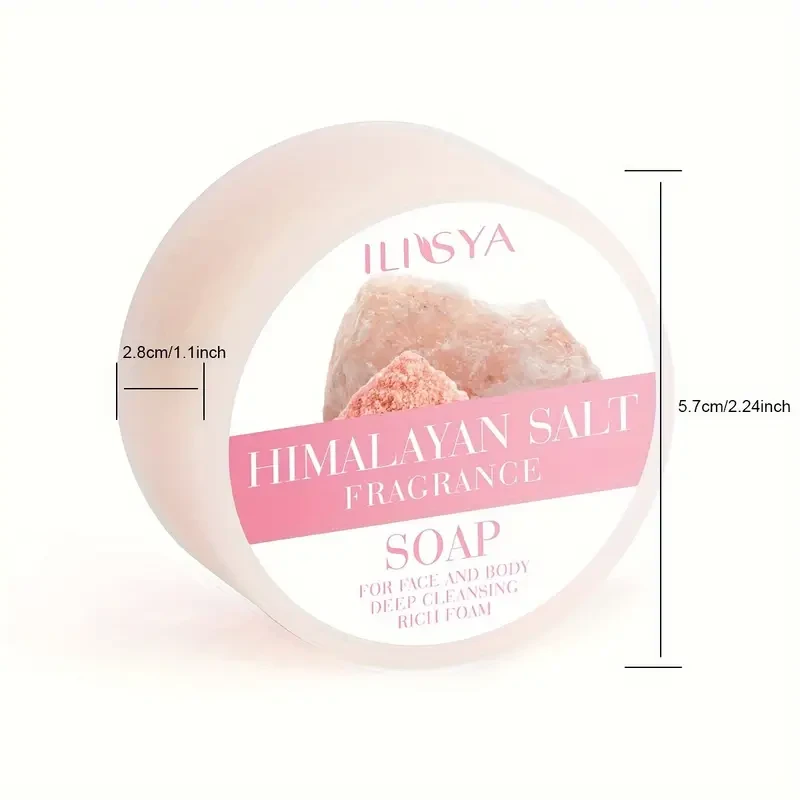 Himalayan Salt Fragrance Soap for Face and Body Deep Cleansing Rich Foam