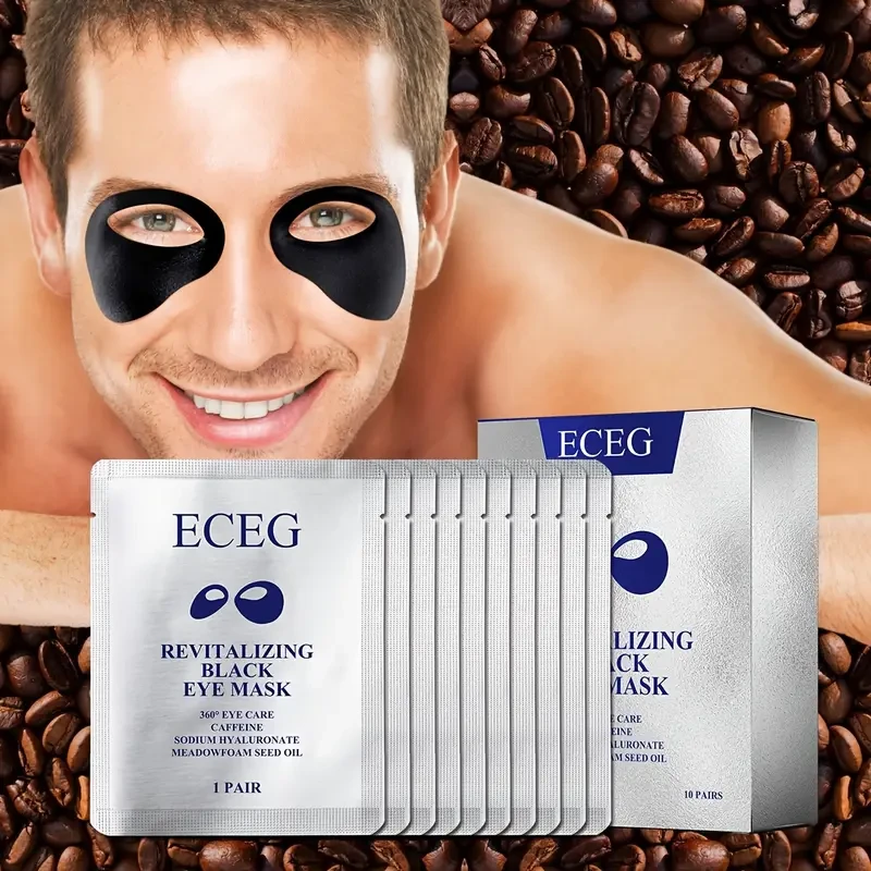 1 Box of ECGG Black Clay Eye Masks