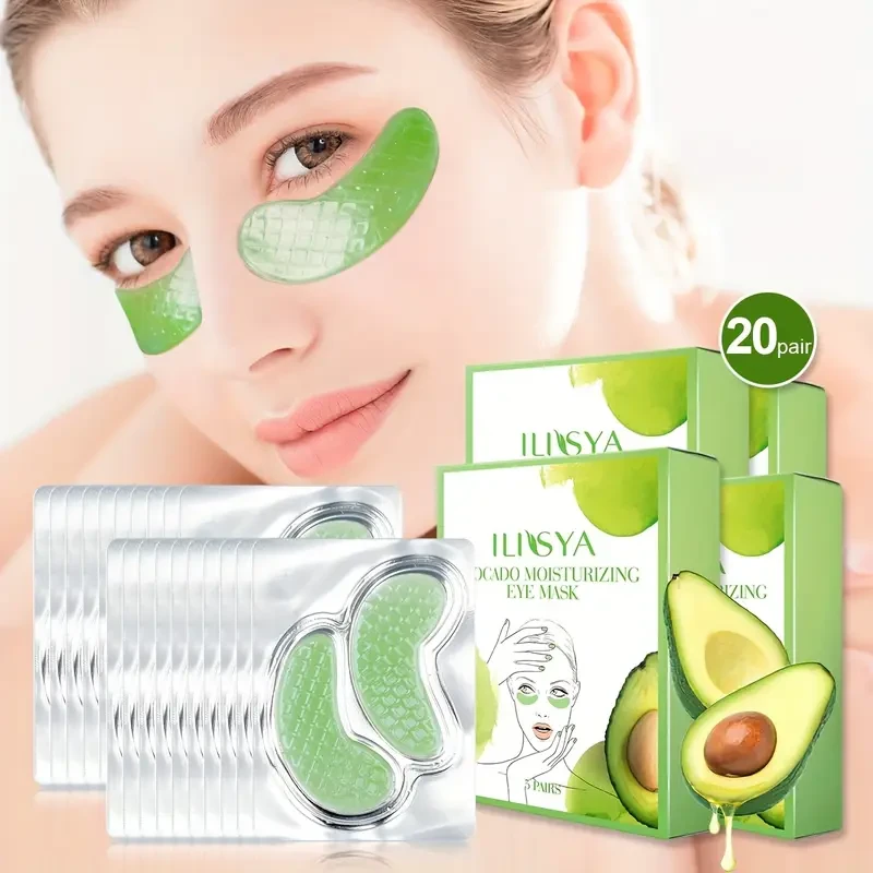 4 Boxes, ILISYA Avocado Collagen Crescent Eye Mask