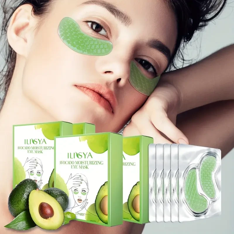 4 Boxes, ILISYA Avocado Collagen Crescent Eye Mask