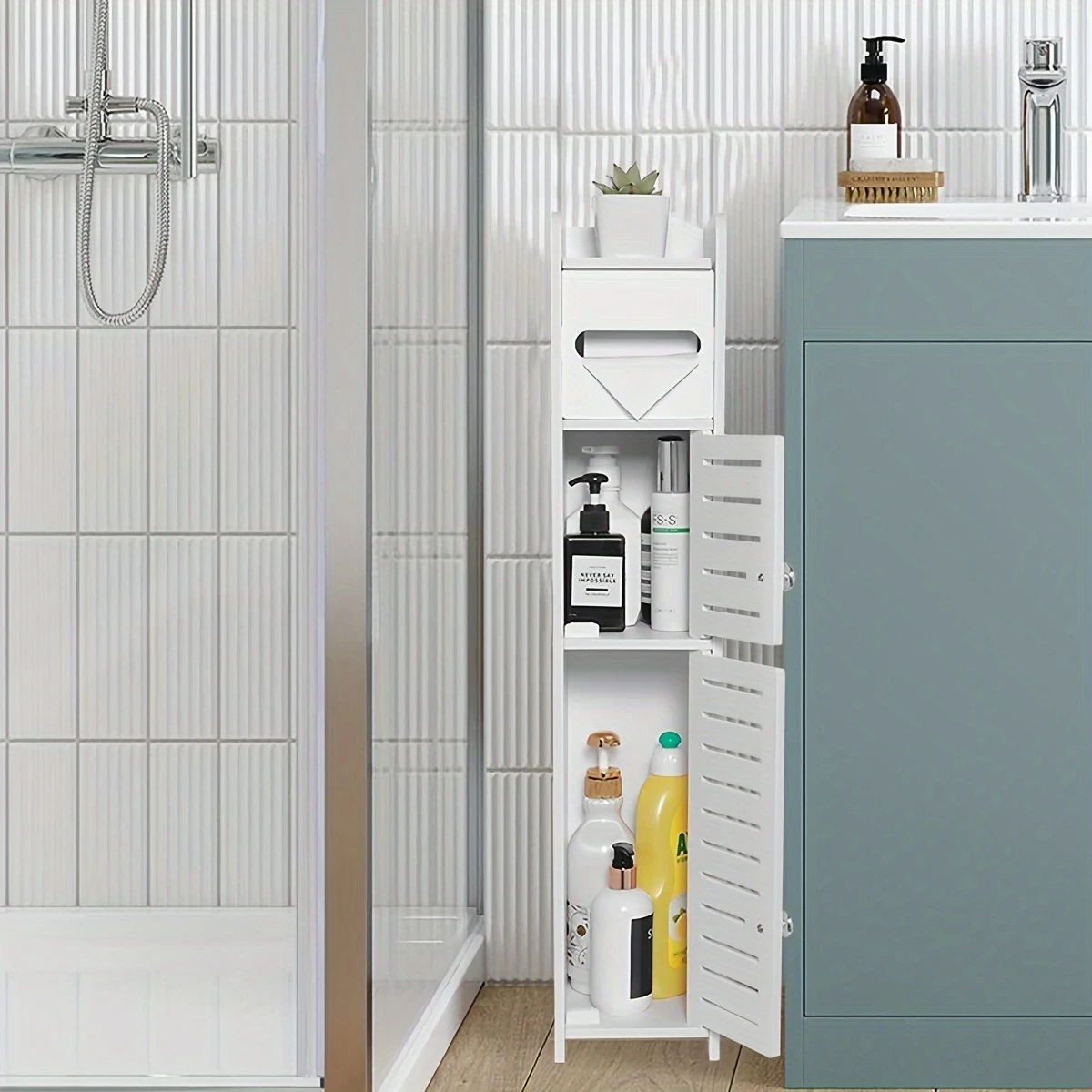 Storage Cabinet Toilet Storage Cabinet for Small Spaces