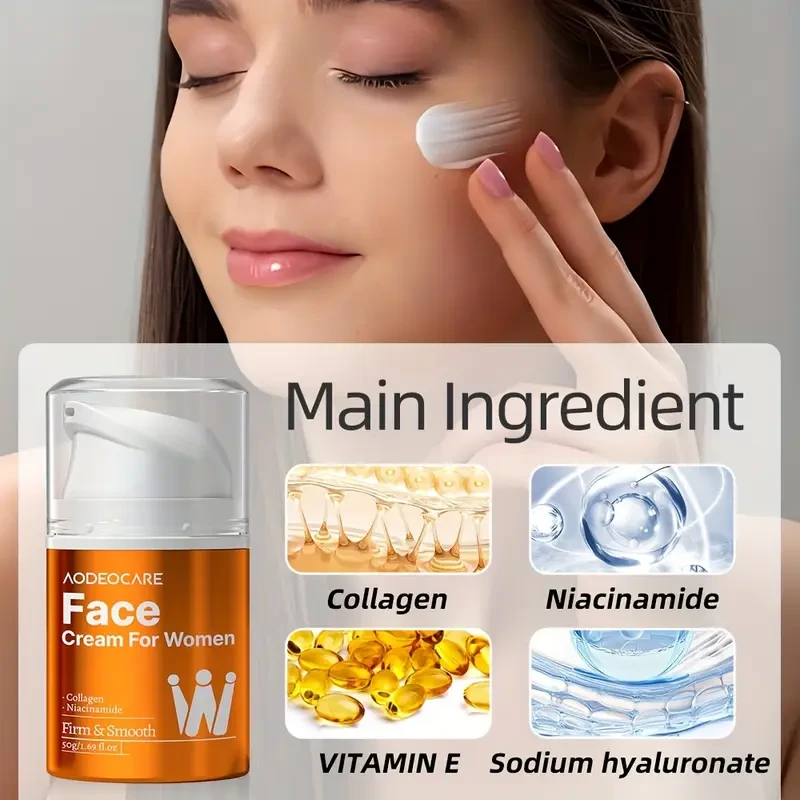 AODEOCARE Women's Collagen & Niacinamide Face Cream