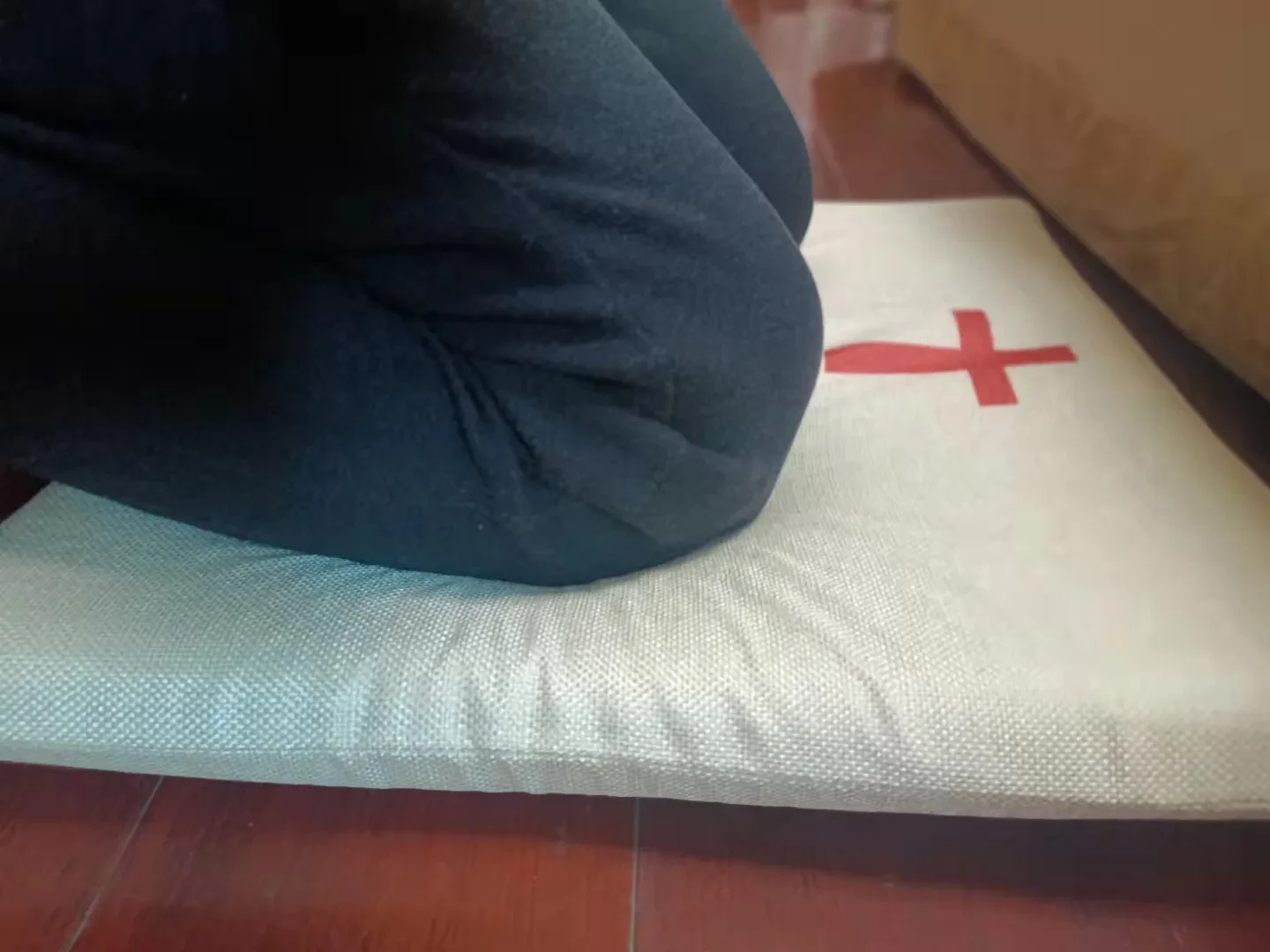 Cross Prayer Mat Christian Gift