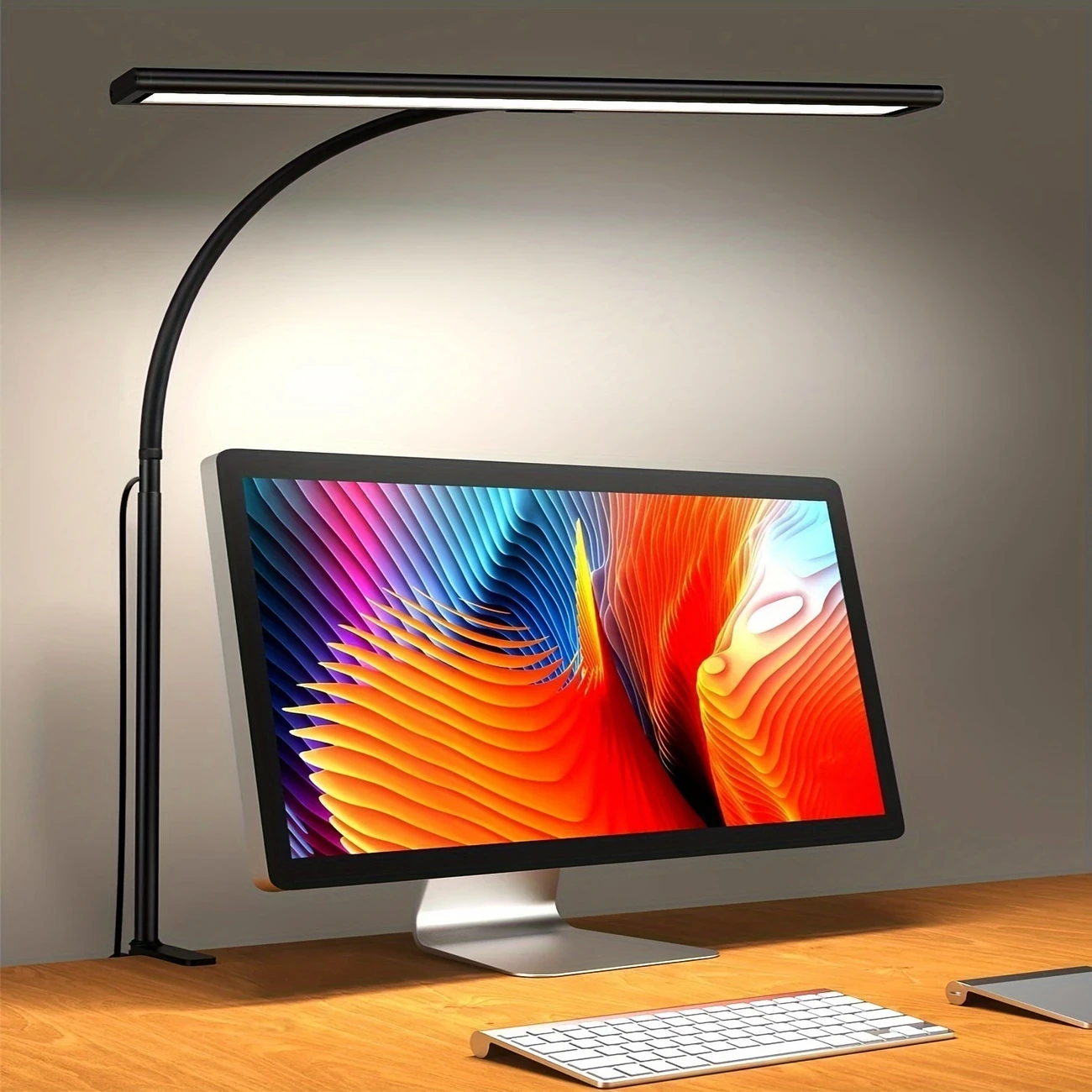 iFalarila Dimmable 160 LED Clip-On Desk Lamp  Perfect for Focused Lighting in Any Space