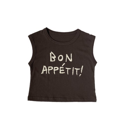 Children's Letter Printed Sleeveless Vest For Boys And Girls Loose Casual Top