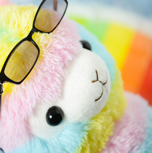 50 cm Colorful Alpaca Doll Plush Toy Cute God Beast Grass Mud Little Sheep Pillow Doll Birthday Gift Girl