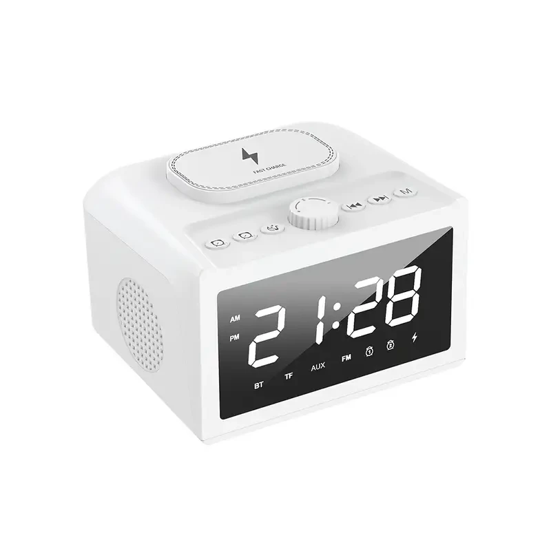 Wireless Clock Speaker with Alarm, Sound System