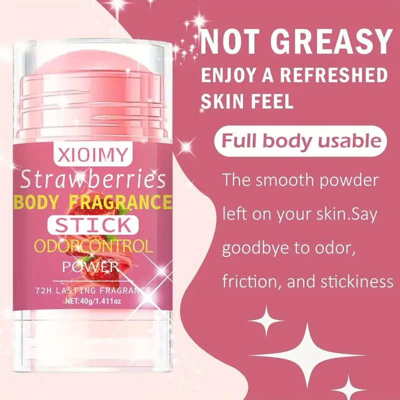 Xioimy Strawberry & Vanilla Body Fragrance Stick - 40g