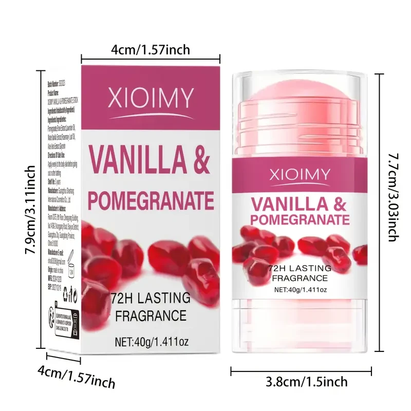 XIOIMY Vanilla & Pomegranate Deodorant Stick - 40g