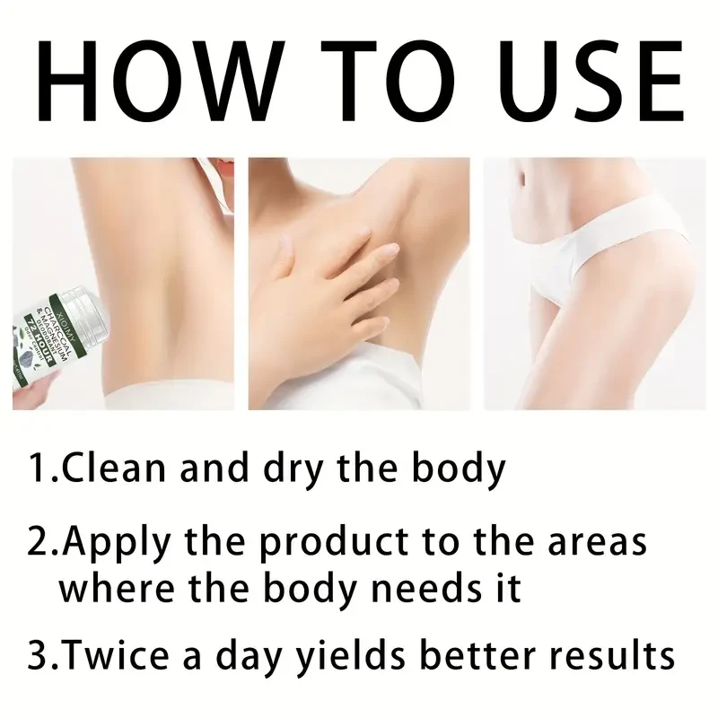 40g activated carbon and magnesium fragrance body cream