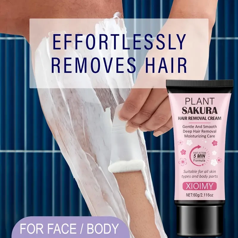 XIOIMY 60g Cherry Blossom Hair Removal Cream for Women