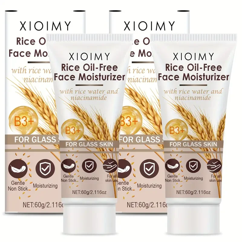 Two packs of rice paste face cream