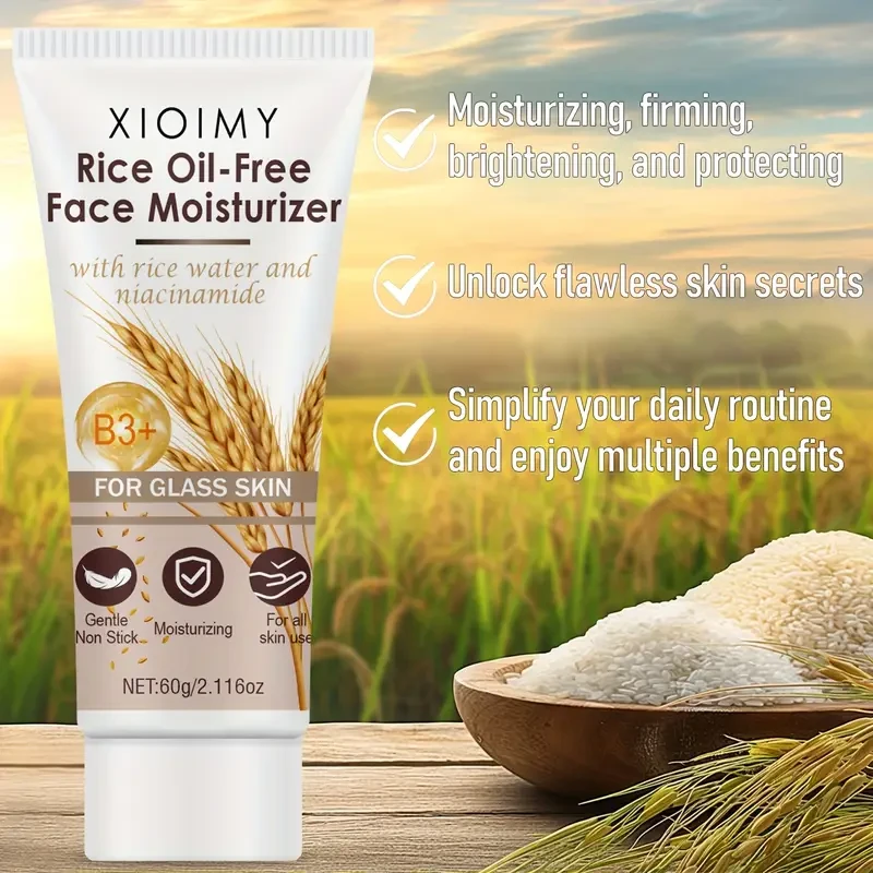 Two packs of rice paste face cream