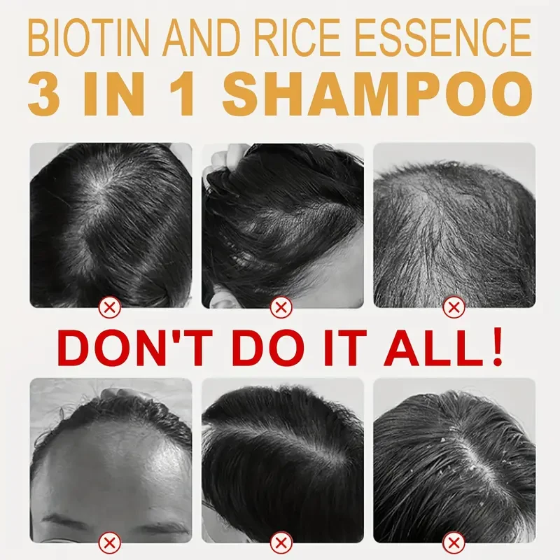 Two 3-in-1 Rice Water Shampoo
