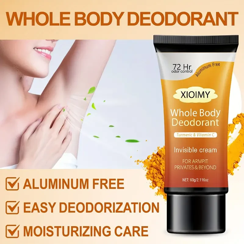 All-Over Deodorant with a Refreshing Ginger And Turmeric Scent