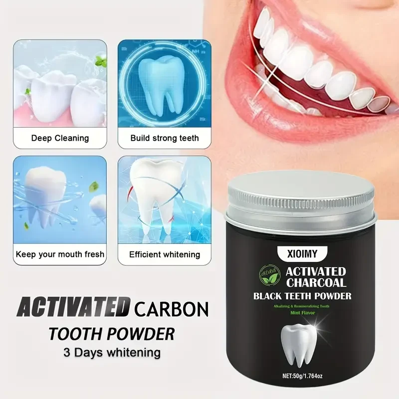 50g Mint Flavor Xioimy Activated Carbon Teeth Whitening Powder