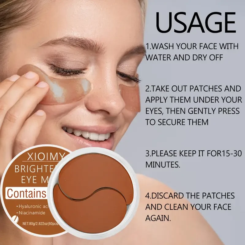 60pcs Retinol+Caffeine Tight Eye Mask