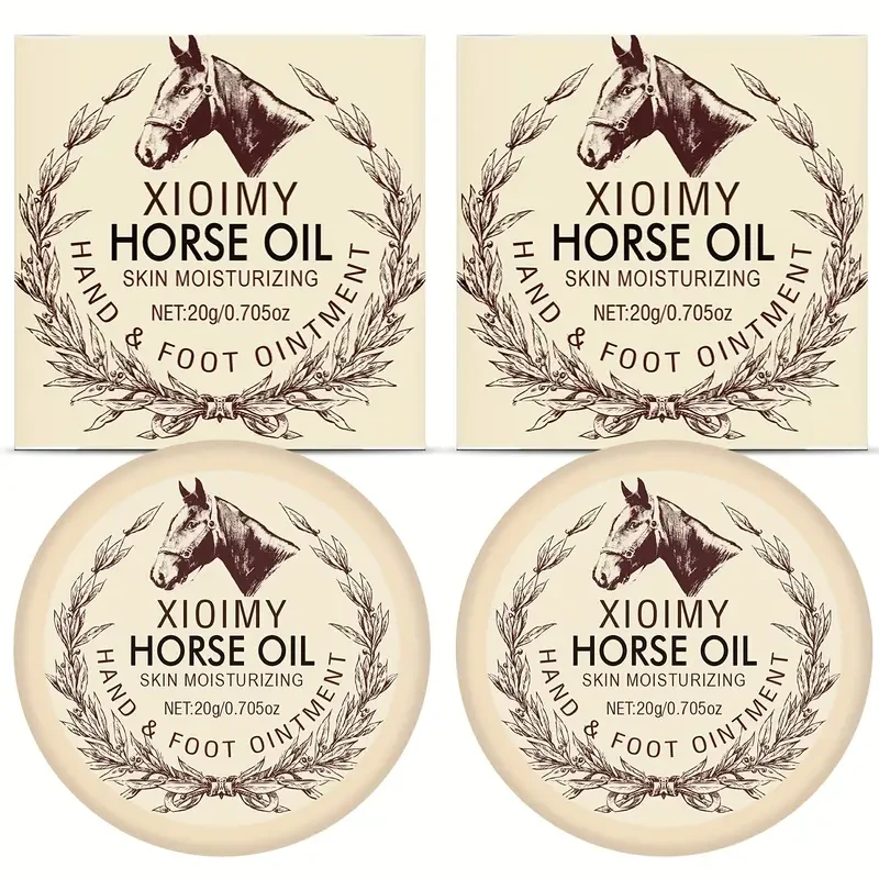 2pcs XIOIMY Horse Oil Hand & Foot Moisturizing Cream 20g Each