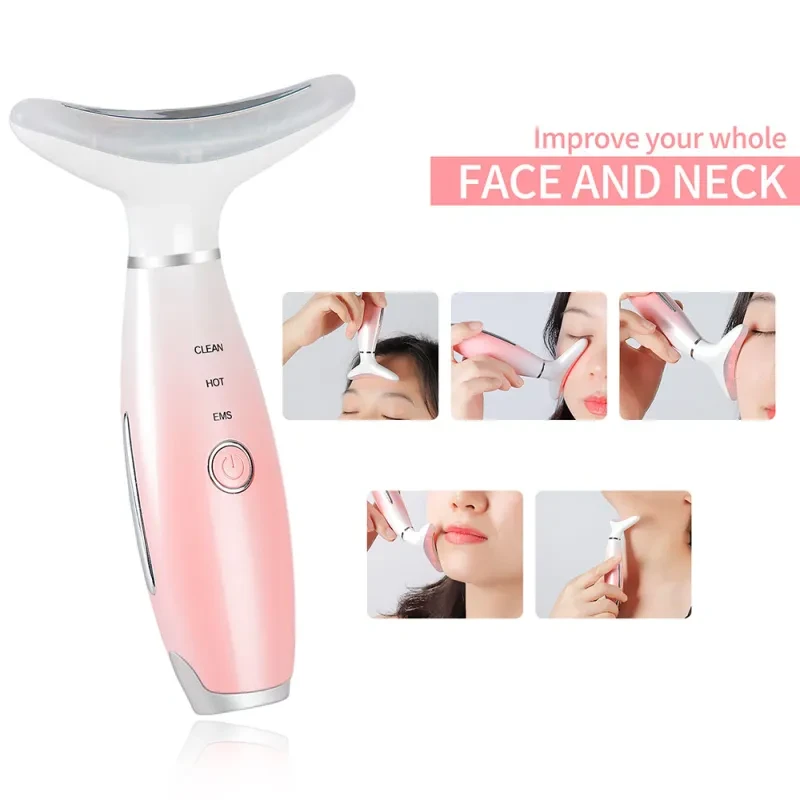 Removal Wrinkle Lift Heating Neck Beauty Device