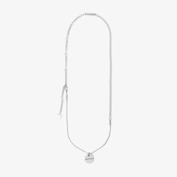 Xiaoyuan Brand Steel Neutral Minimalist Necklace