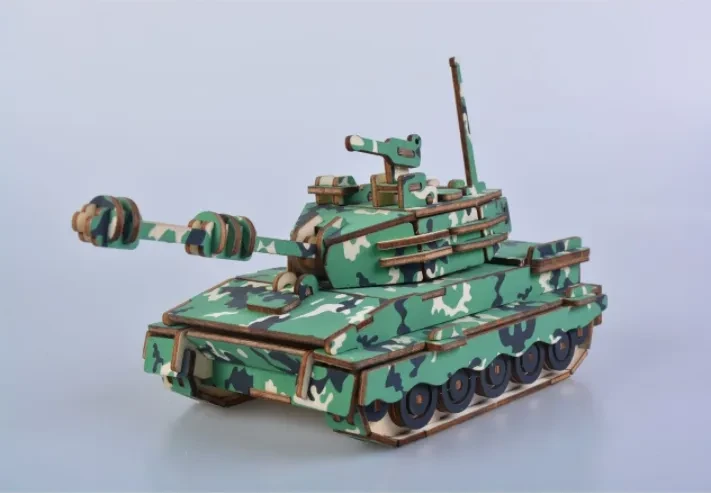 Army One 3D wooden educational toy