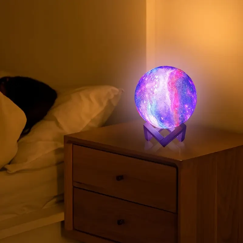 Lunar Light 128 Colors Galaxy Light Table Lamp Starry Sky Light