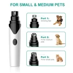 Rechargeable Pet Nail Grinder Soundless Good for Pet's Health