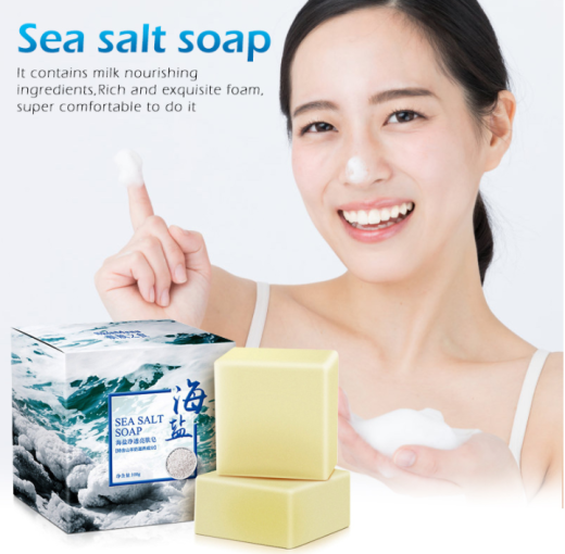 Natural Sea Salt Goat Milk Handmade Soap In Addition To Mites And Whitening Essential Oil Soap Factory Direct Live Broadcast Wechat